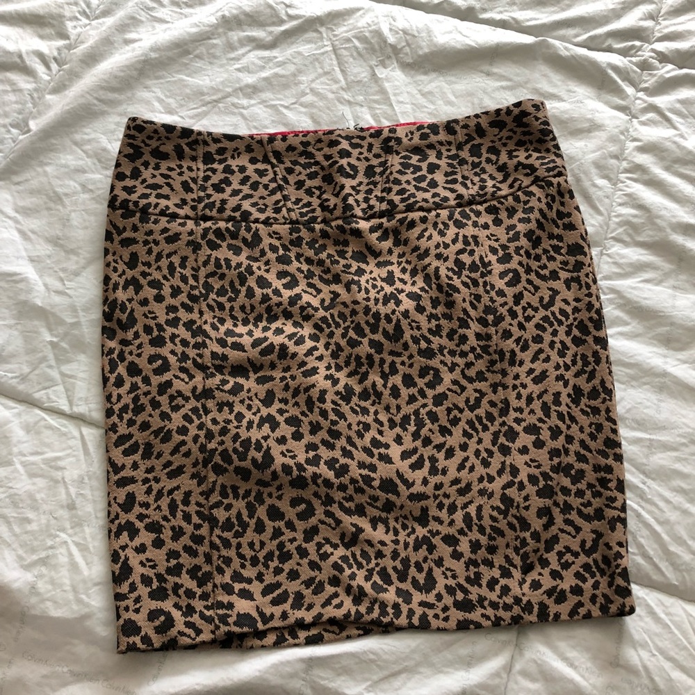Cheetah print skirt
